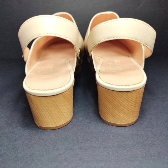 J. Crew Convertible Dusty Ivory Leather Slip On Clog Women's Shoe Size 10.5 NWOT - Picture 6 of 10